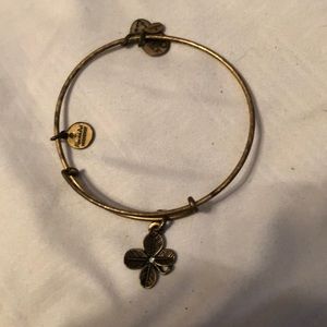 Alex and ani, clover, gold